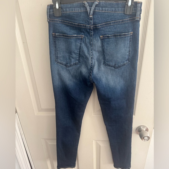 Veronica Beard Debbie High Rise Button Fly Skinny Jeans Bright Stone Size 26 - Picture 6 of 15